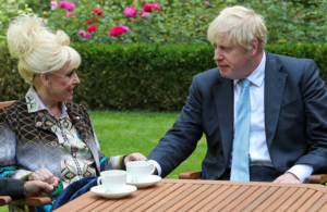 Dame Barbara Windsor and Prime Minister Boris Johnson