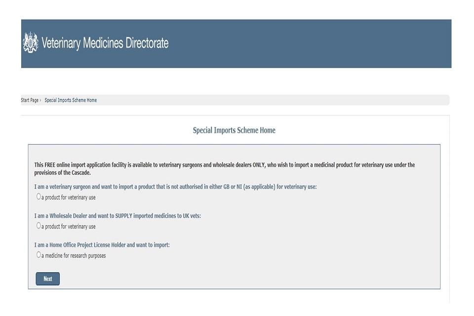 The VMD s online services will be unavailable 26 to 30 August GOV.UK