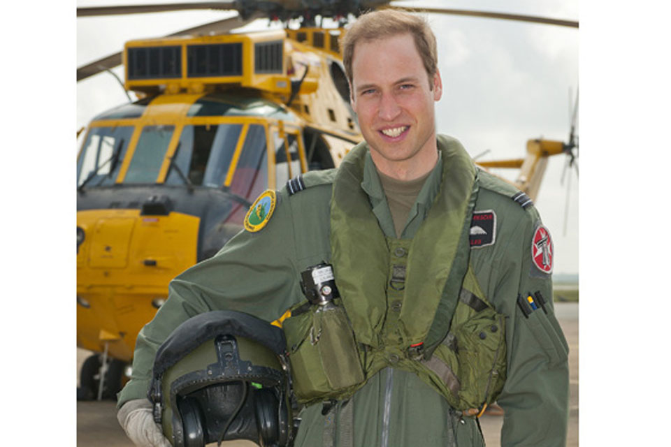 Flight Lieutenant William Wales at RAF Valley after qualifying as a Search and Rescue Operational Captain