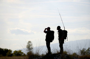 British Army reservists training in Italy [Picture: Corporal Andy Reddy, Crown copyright]