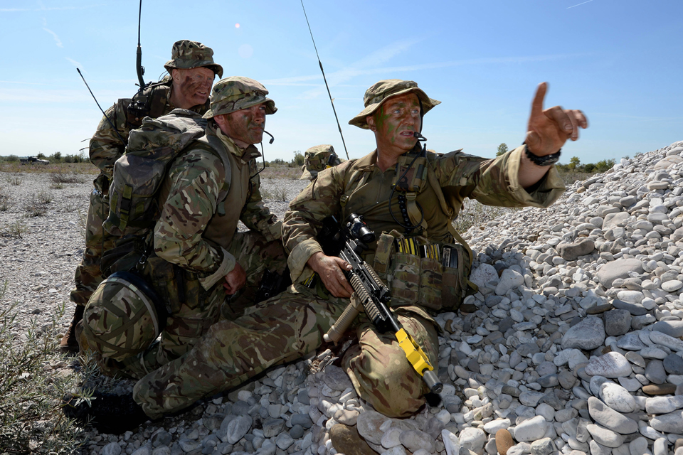 British Army reservists training in Italy