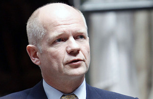 Foreign Secretary William Hague