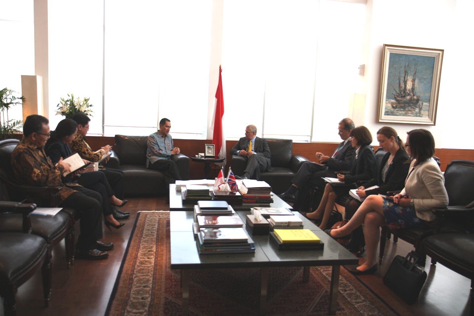HRH Prince Andrew met Minister of Trade Gita Wirjawan