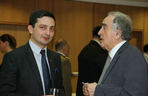 Commercial Officer Data Parulava and former Georgian Ambassador to UK Gela Charkviani