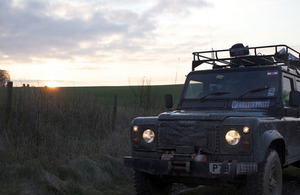 A 4x4 vehicle on Salisbury Plain (stock image) [Picture: Neil White]