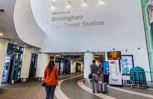 Birmingham New Street railway station.