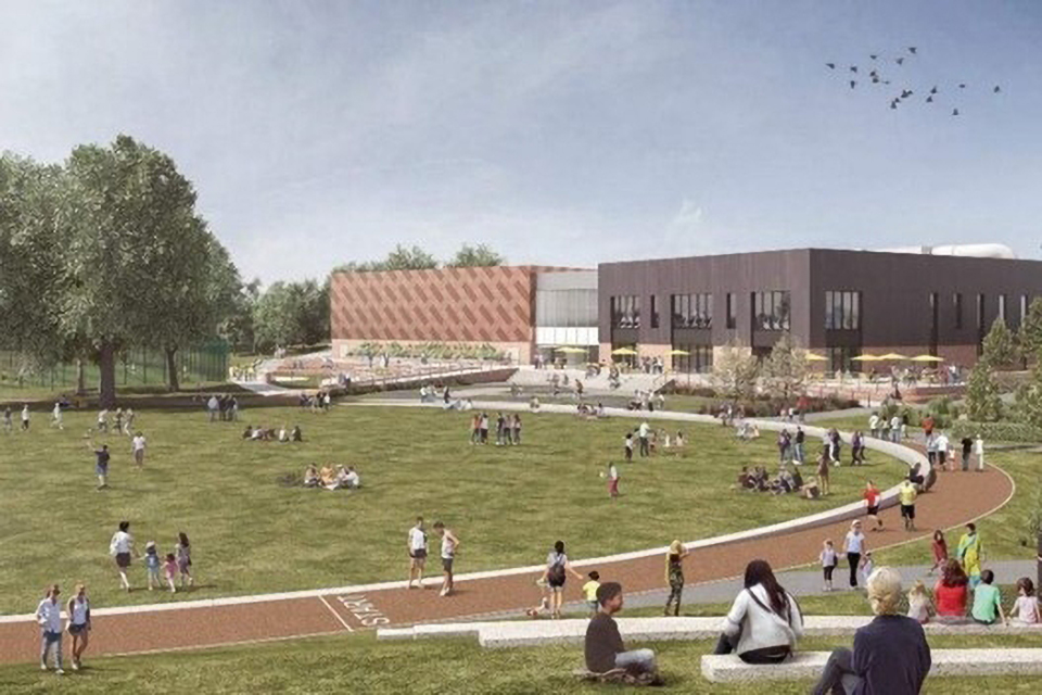 Artist’s impression of the proposed new physical activity hub in Bedworth