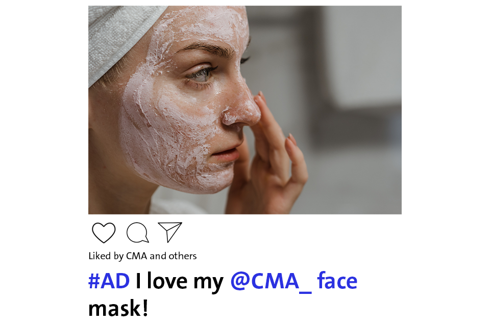 Image showing simulated advert on Instagram