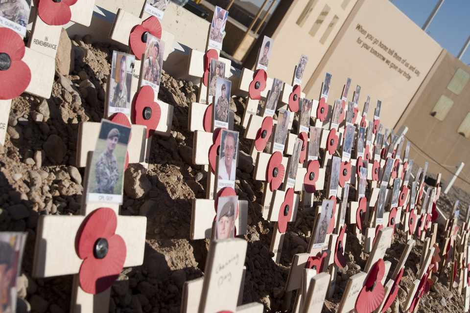 Markers for fallen soldiers