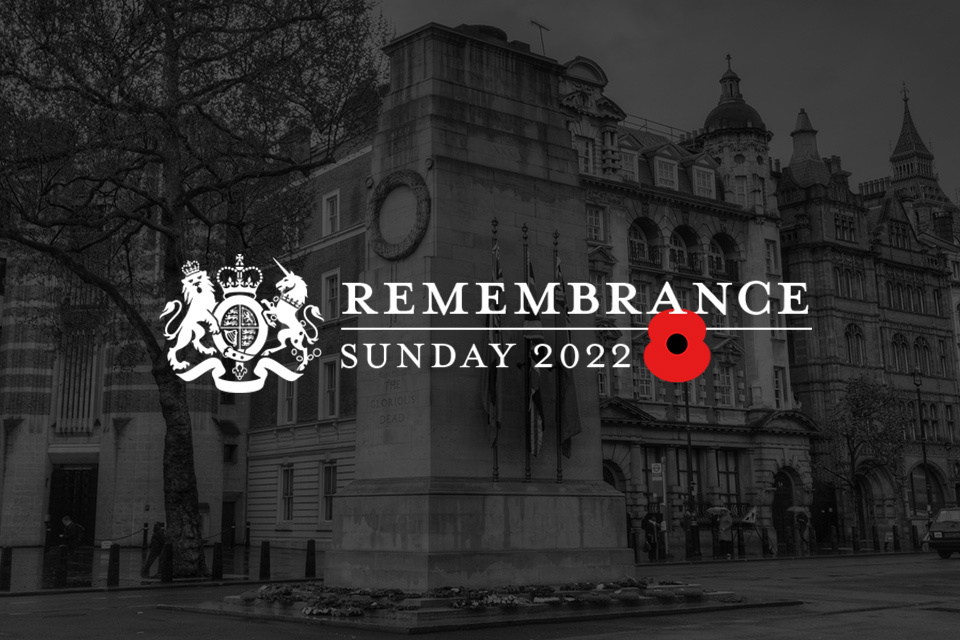 Nation falls silent on Remembrance Sunday GOV.UK