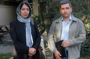 Dr Rokai Rauofi and Dr Anbis Akhgar, two of the ABIF grant recipients. Picture: DFID Afghanistan