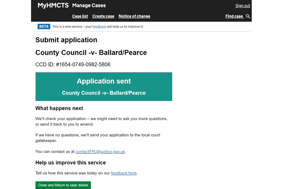 Submit and serve an application GOV.UK