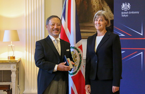 Mr. Hayashi Haruki honoured by Her Late Majesty Queen Elizabeth II