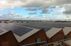 Bentley Motor's rooftop solar array.