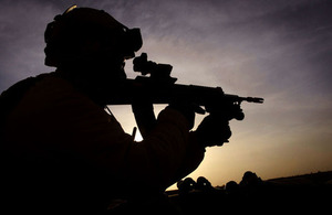 A British soldier mans a sangar in southern Afghanistan (library image) [Picture: Staff Sergeant Mark Jones, Crown copyright]