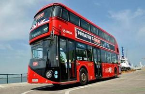 Iconic GREAT British bus arrives for Korea tour