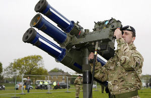 A soldier mans a Starstreak high velocity missile system (library image) [Picture: Graeme Main, Crown copyright]