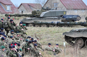 Challenger 2 tanks among British military vehicles during a demonstration at Copehill Down on Salisbury Plain (library image) [Picture: Richard Watt, Crown copyright]