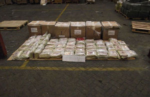 Operation Tapestry - 300kg of seized tobacco