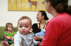 A group of mothers and babies