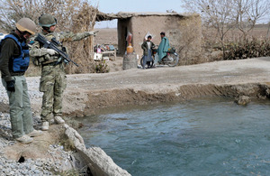 Adrian Dubois considers a culvert that needs rebuilding