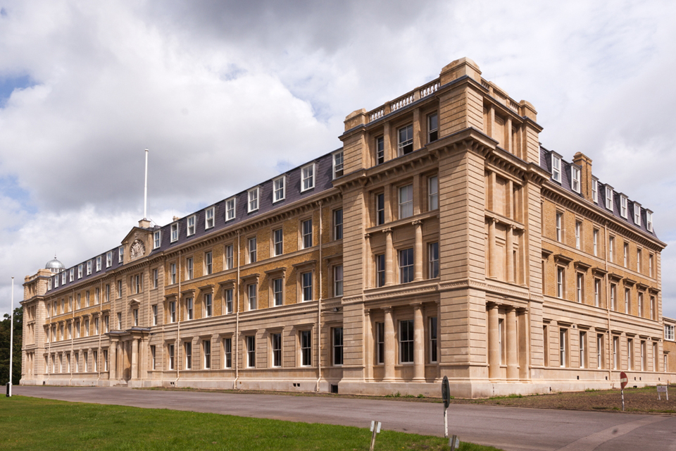 The former Army staff college at Camberley 