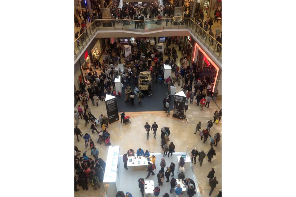 Army reservists exhibiting in Birmingham