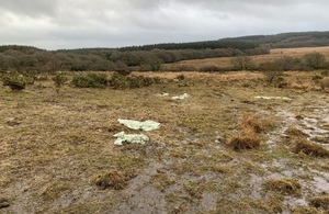 An area of land trampled by cattle and waterlogged