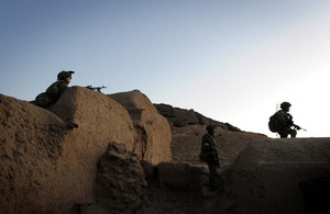 Soldiers of the 4th Mechanized Brigade Reconnaissance Force maintain overwatch during an operation in Afghanistan (library image) [Picture: Corporal Mike O'Neill, Crown copyright]