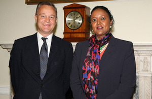 Mark Simmonds and Amina Mohamed