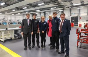 The group of MPs talked to engineering apprentices studying at Oxfordshire Advanced Skills (OAS) when visiting UKAEA's Culham Campus.
