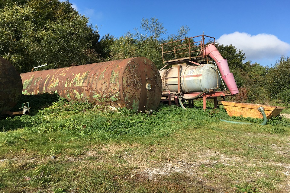 One of the tanks used to spread sewage illegally 