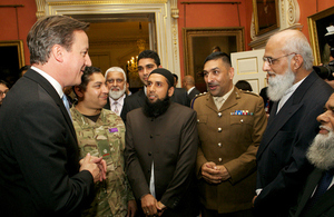 David Cameron hosts an Eid al-Adha reception at Downing Street.