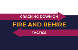 Cracking down on fire and rehire tactics