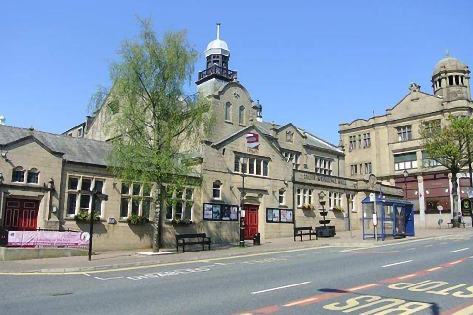 External view of Colne town centre