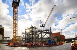 Construction image on the Sellafield site