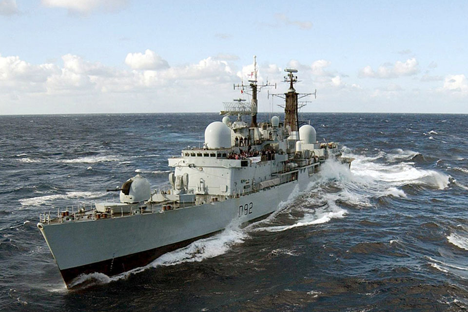 Type 42 destroyer HMS Liverpool (stock image)