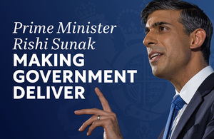 Prime Minister Rishi Sunak Making Government Deliver
