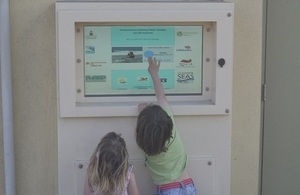 Summerleaze Beach interactive touch-screen