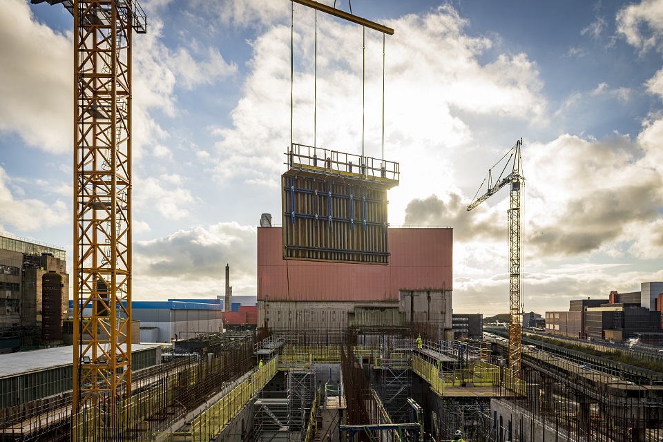 The SIXEP Continuity Plant on the Sellafield site which is still under construction 