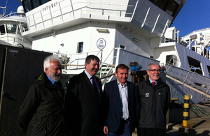 Alistair Carmichael and George Eustice in Peterhead