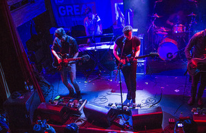 Morning Parade performs at the Music is GREAT Britain showcase in New York City. Photo by Prue Loney.