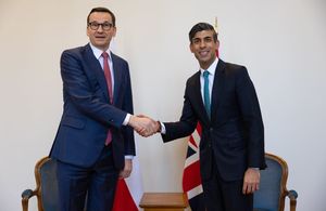 The Prime Minister Rishi Sunak holds a bilateral with the Prime Minister of Poland Mateusz Morawiecki at the Munich Security Conference.