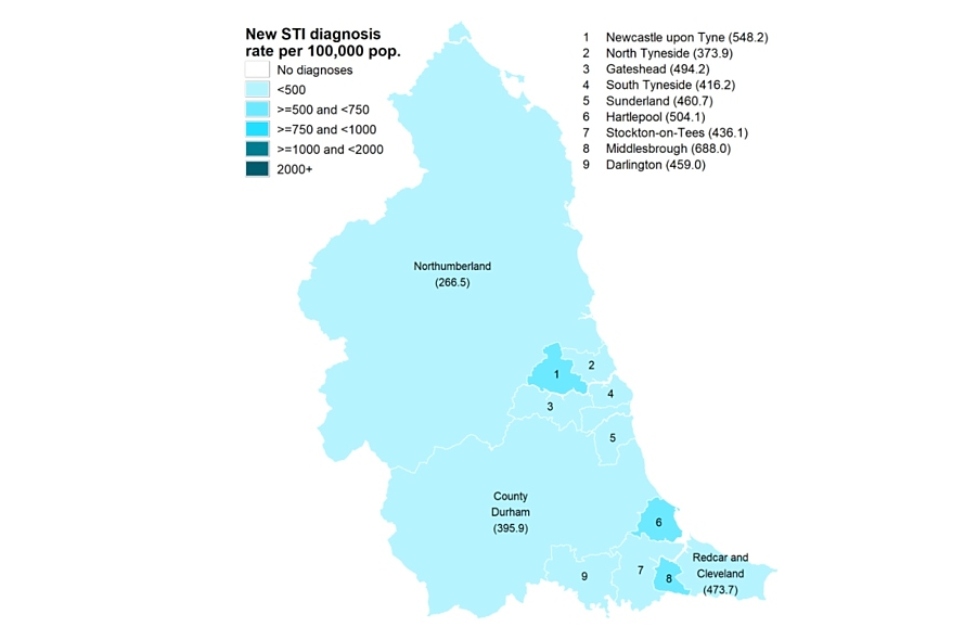 Spotlight On Sexually Transmitted Infections In The North East 2021 Data Govuk