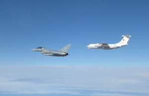 Typhoons intercept Russian IL-78 Midas aircraft