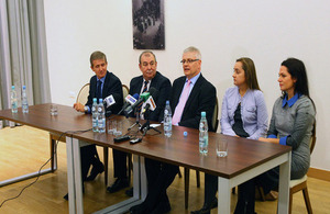 Press conference with Elbląg's Mayor Jerzy Wilk