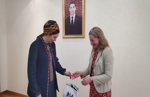 Ambassador Lucia Wilde met with Deputy Minister of Foreign Affairs of Turkmenistan Ms Myahri Byashimova