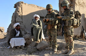 British soldiers out on patrol