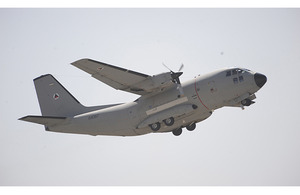 An Afghan Air Force C-27 Spartan aircraft