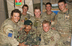 From left: Lieutenant Jonny Mortimer-Hendry, Private Andrew Goldsmith, Private Mark Vidler, Lance Corporal Craig Shuttleworth and Privates Robin Farley and Martin Glen